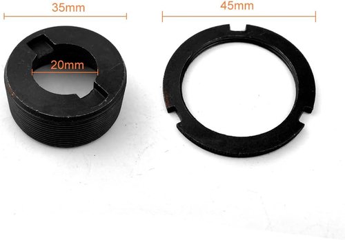 L-faster DIY Bike Spare Freewheel Adapter Tricycle No Teeth Flywheel Connector The Part Between Two Freewheel Thread