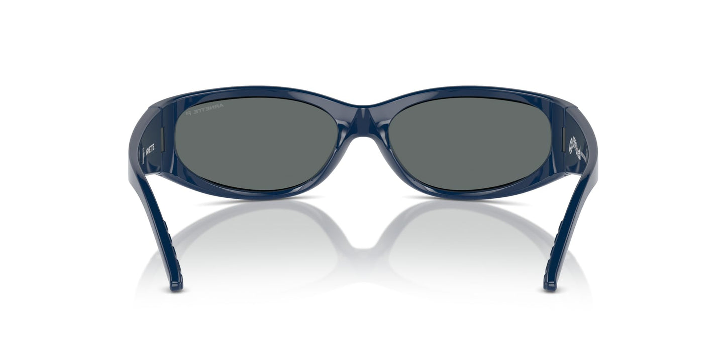 Arnette Men's AN4302 Catfish Rectangular Sunglasses, Bluette/Polarized Dark Grey, 62 mm
