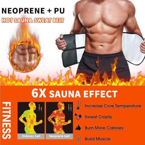 Waist Trainer for Women & Men - Medium Belly Fat Waist Trimmer Sweat Band for Workout & Body Shaping