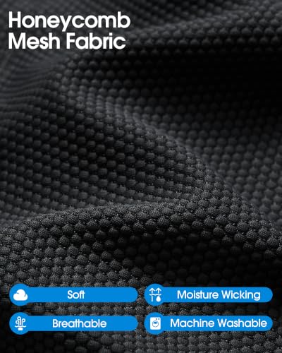 Large Breathable Skull Cap Sweat Control Mesh for Men Women - Black, Gray, White