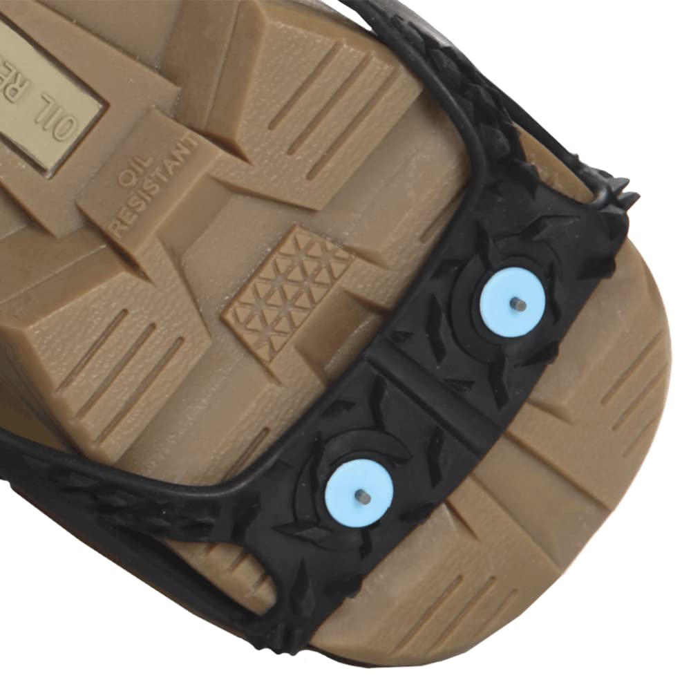 Due North Everyday Pro Traction Aids for Running and Walking on Ice and Snow - Ice Cleat Winter Spikes for Men & Women
