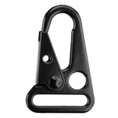 Paracord Planet Metal Sling Clips with Black Finish – Attach to Bags, Belts, and Hooks – 1" 4 Pack