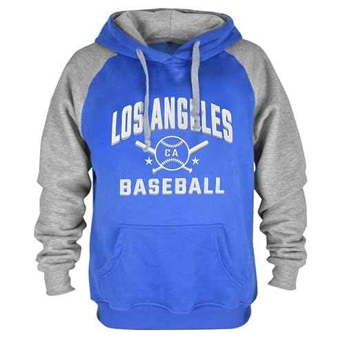 Mens City Classic Baseball Embroidery Soft Sweatshirt Hoodie