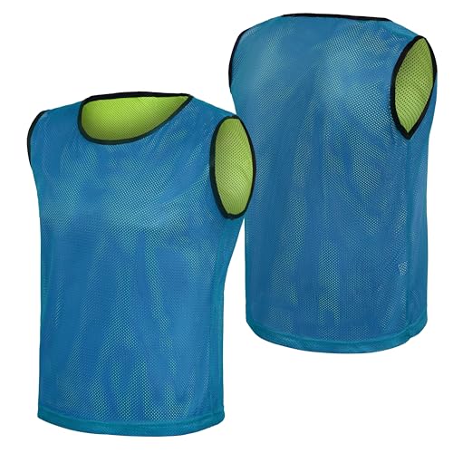 Breathable Reversible Basketball Jerseys 6 or 12 Pack for Men Women - Athletic & Lightweight