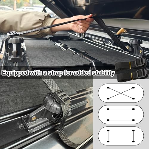 SYDSZ 4Pcs Car Roof Box Quick Caliper Fixation Clips for Luggage Carriers