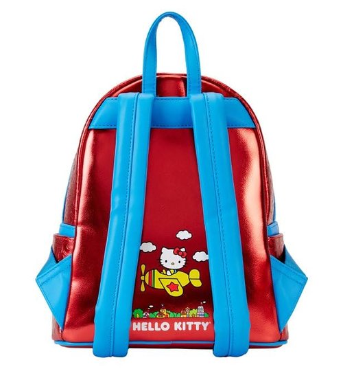 Loungefly Hello Kitty 50th Anniversary Coin Bag Metallic Mini Backpack Standard