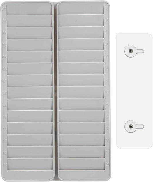 Material Card Rack Vertical Business Card Holder Wall Mount Rack Badge Card Holder Time Card Slot Pyramid Time Rack Time Clock Card Holder Attendance Cards Storage Rack Wall Pocket