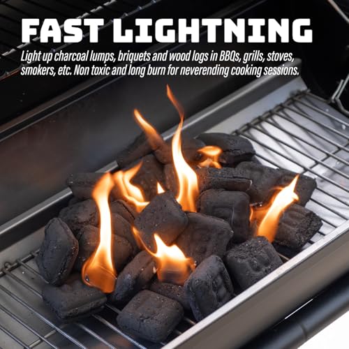 Fire Starter Squares (72 Pack) - Fire Starters for Fireplace, Grill, BBQ, Camping, Wood Stove and Bonfire Accessories - Odorless & Water Resistant