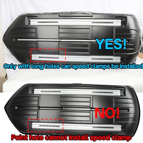 SYDSZ 4Pcs Car Roof Box Quick Caliper Fixation Clips for Luggage Carriers