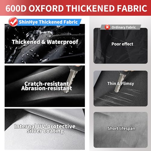 Black Bike Cover Waterproof Outdoor 79x28x43.5in for Mountain, Road, Electric Bikes - L Size