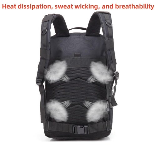 SEYATULLH 45L Military Tactical Backpack for Men & Women Bug Out Bag Assault pack Molle Daypack Hiking Trekking Rucksack(45L black)