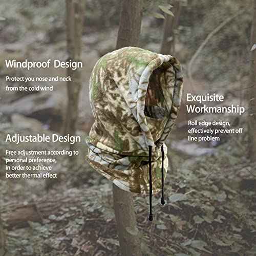 Balaclava Ski Mask Hunting Face Mask for Men and Women Camo Balaclava Face Mask for Cold Weather
