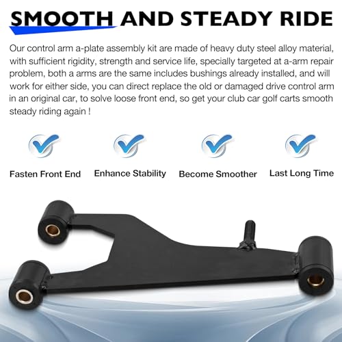 2 Pcs Control Arm Delta A-Plate Set Compatible with Club Car DS Golf Carts