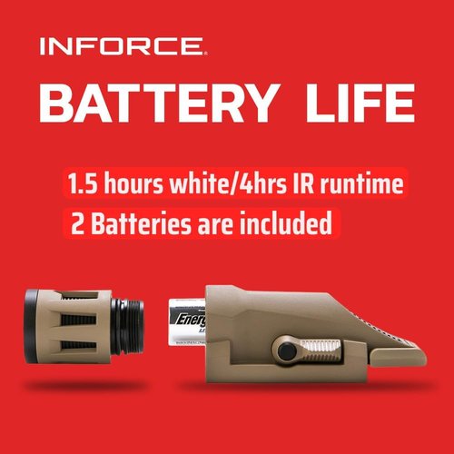 Inforce WML 400 Lumens Gen 2 Weaponlight White Light with IR (Flat Dark Earth)