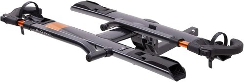 KUAT Sherpa 2.0 Durable Lightweight Aluminum Compact 2 Bike Transporting Hitch Rack with Cable Lock & Foldable Tire Cradles | Capacity - 40 Lbs per Tray
