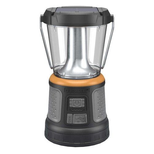 Duracell - 2000 lumens LED flashlight with 360° and 180° illumination for camping, fishing and emergency use, 6 light modes and 3 power supplies available for charging, 1654528