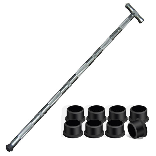 aiGear Premium CNC Machined Walking Stick and Anti Skid Rubber Tip 8 Pack