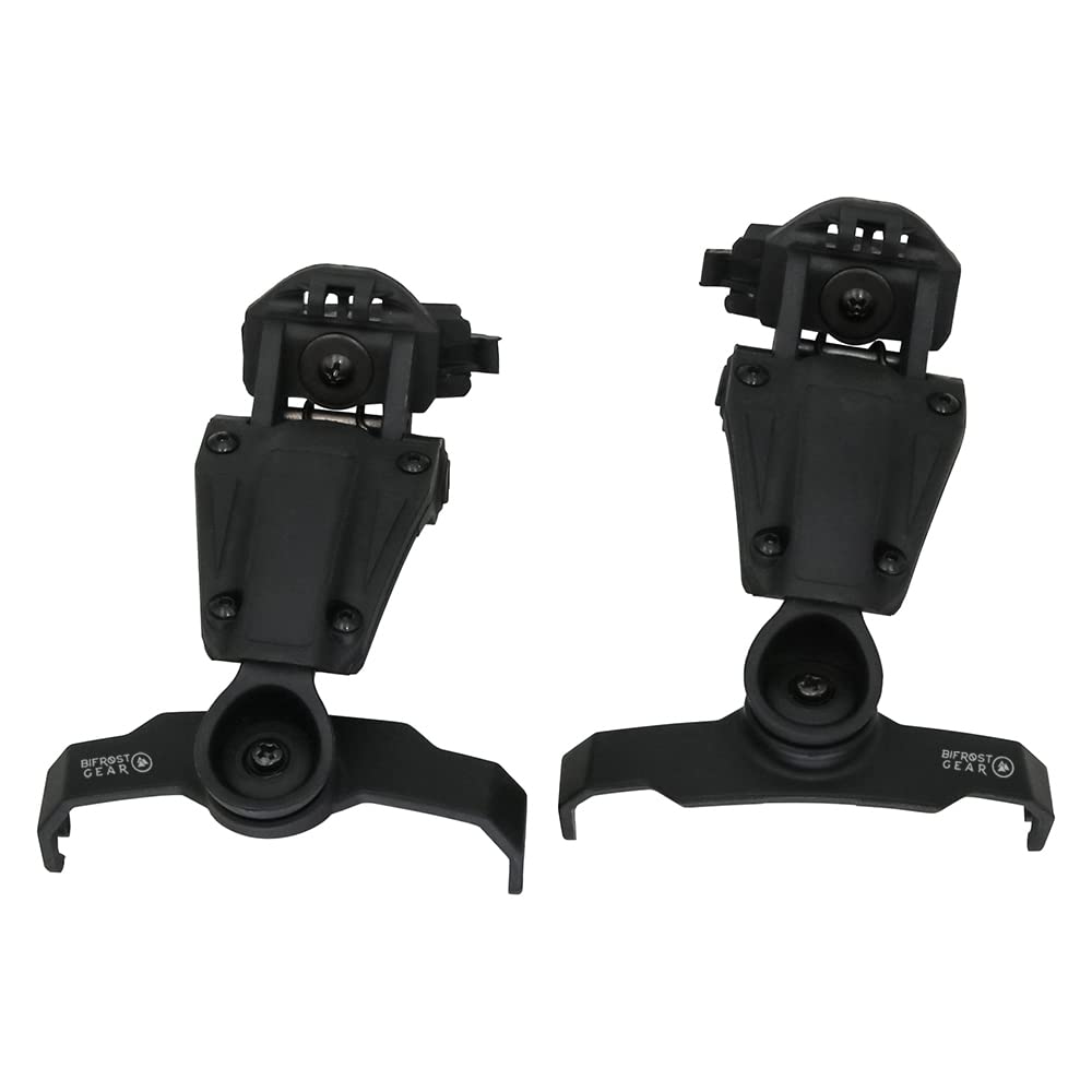 Bifrost Gear COM-RAC Tactical Helmet Rail Adapter for Walker's Razor Headset (Black)
