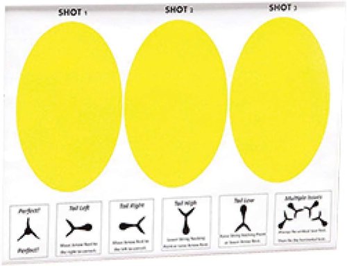 .30-06 Outdoors Tune System Paper Refills - 20 Count, White & Yellow Targets