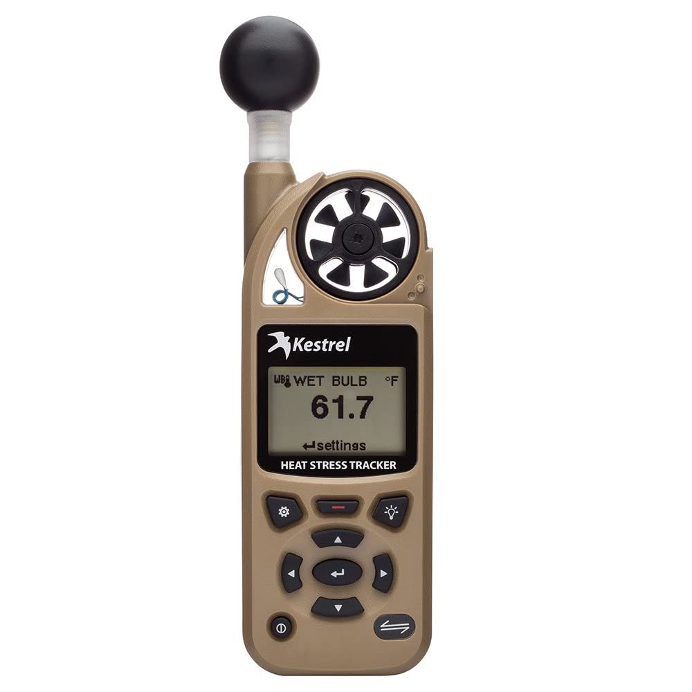 Kestrel 5400 Heat Stress Tracker Pro with Link, Compass and Vane Mount, Orange