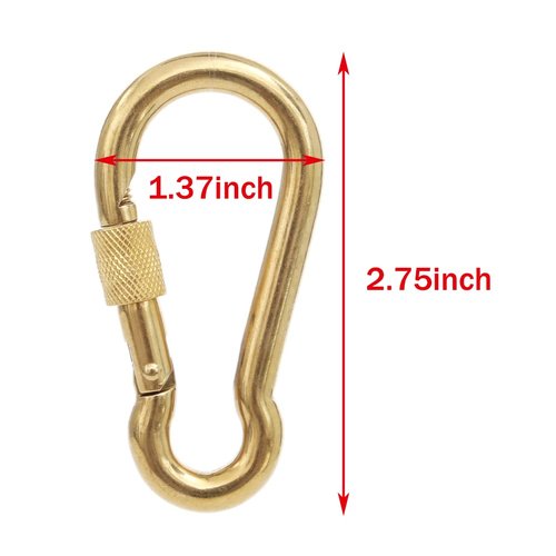 PROND Locking Carabiners, Heavy Duty Carabiner, 316 Stainless Steel Screw Lock Carabiner Hooks, 2.7inch