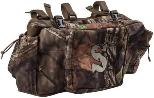 Summit Treestands Deluxe Front Storage Bag | Tree Stand Accessory | Works with Climbing or Ladder Stands, Multi-Color, Medium
