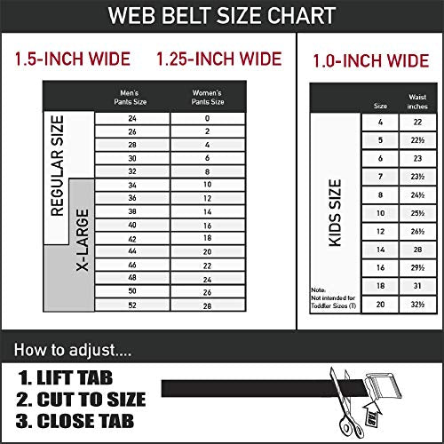 Mens Checkered Web Belt 1.25 Inch Wide - Fits Waist Up to 42 Inches with Bottle Opener