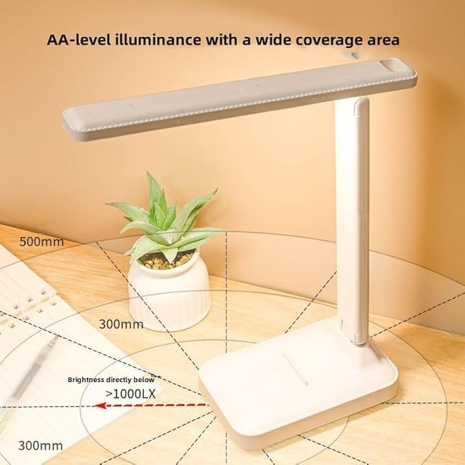 LED Desk Lamp for Office Home, Lamp Foldable & Portable Reading Light, Small LED Desk Light Strip, 3 Brightness