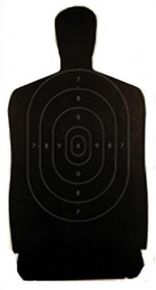 Champion Traps and Targets LE B27 Black Police Silhouette Target (Pack of 100) , 24" x 45"