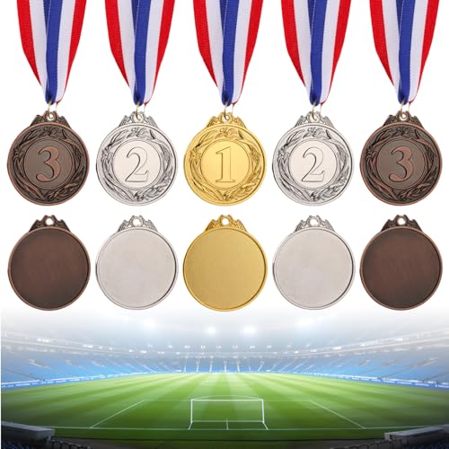 First Place Winner Medals - 12 Pieces 2 Inch Olympic Themed Award Medals