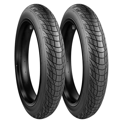 20 Inch Electric Bike Tire 20x3.0 Fat Tire for Snow, MTB, Tricycle - 2 Pack, No Tube