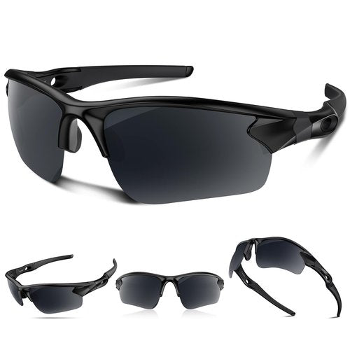 Polarized Sports Sunglasses for Men Women Youth Baseball Cycling Running Driving Fishing Tennis Golf Motor TAC UV400 TR90