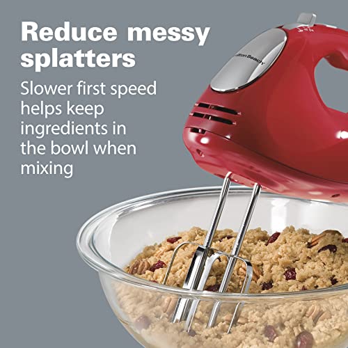 Hamilton Beach 6-Speed Electric Hand Mixer with Bowl Rest & QuickBurst - Black