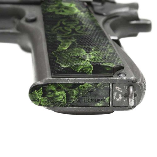 GunSkins Precut Pistol Accent Skin for 1911- Compatible with Airsoft AEG BB Gun - Vinyl Wrap - Easy to Install - 100% Waterproof - Matte Finish - Made in USA - Proveil Reaper Z