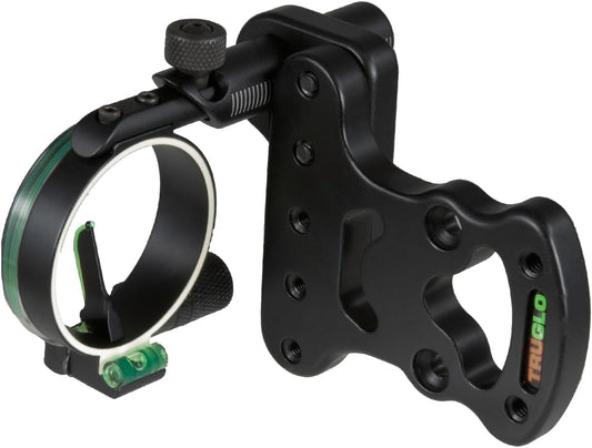 TRUGLO Pendulum 1-Pin Ultra-Lightweight Quiet Archery Hunting Treestand Bow Sight with Large Circular Field of View - Adjustable for Right & Left-Handed Shooters - LED Light Included