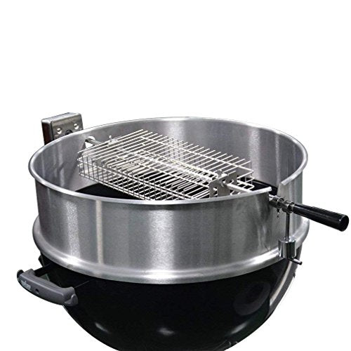 Onlyfire Chrome Plated Steel Flat Rotisserie Basket for Most Grills - Variation of This Listing
