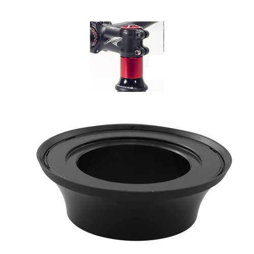 LQ Industrial Bike Headsets Taper Washer 15mm Aluminium Alloy Bicycle Taper Washer Bike Front Fork Conical Stem Spacers for Road Mountain Bike, Black