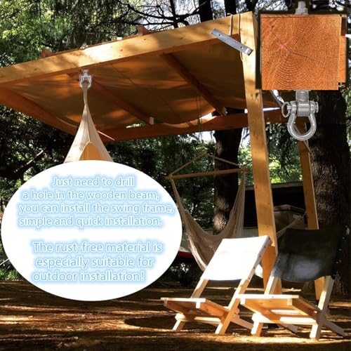 6 Pack Heavy Duty Swing Hangers 180° Bearing Swing Load Capacity 1500LB
