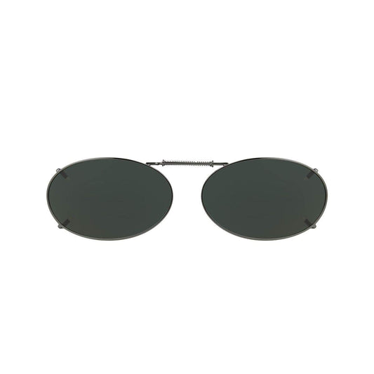 Solar Shield 51 oval 2 Full Frame Polarized Clip On Sunglasses