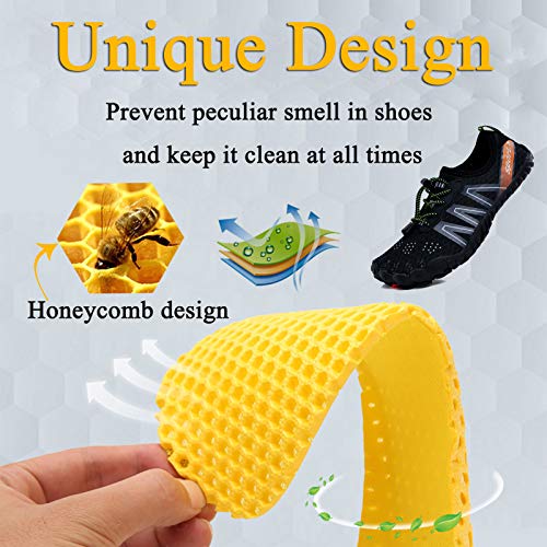 Water Shoes Men Women Barefoot Aquatic Shoes for Beach Pool River - 12 Women / 11 Men, Black