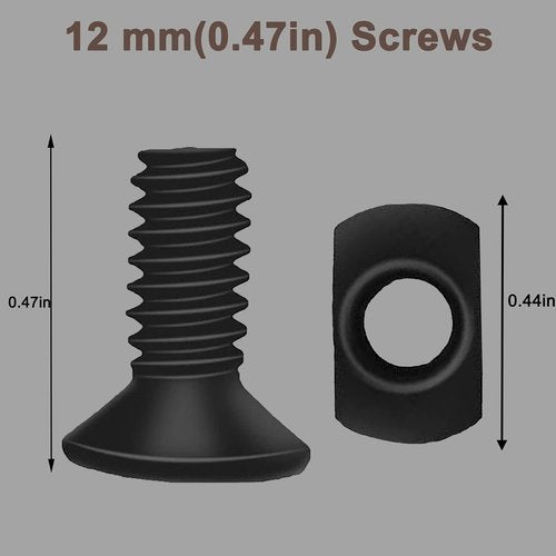 Bontok Single Picatinny Aluminum Accessory Rail Set for 3 5 7 9 11 13 Slots with 13 T-Nuts & Screws, 6 Wrench (Rounded Corner)