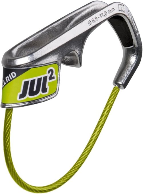 Edelrid Jul 2 Climbing Belay Device - Green/Silver, 2017 Model for Safety & Performance