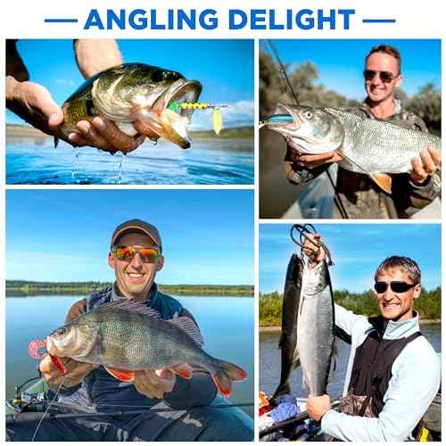 PLUSINNO Fishing Lures, 137Pcs Tackle Box with Tackle Included, Crankbaits, Spoon, Hooks, Weights & Other Accessories, Fishing Bait Lure Gear Kit Gift for Men Bass Freshwater