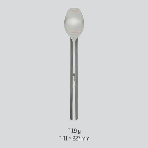 Esbit Long Spoon | Titanium| BPA-Free | Ultralight Weight |Camping, Backpacking, Sports | Outdoor Kitchen | Extra Long