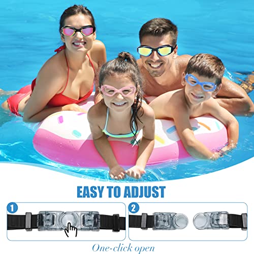 Konohan 10 Pack Kids and Adult Pool Swim Goggles - Assorted Colors