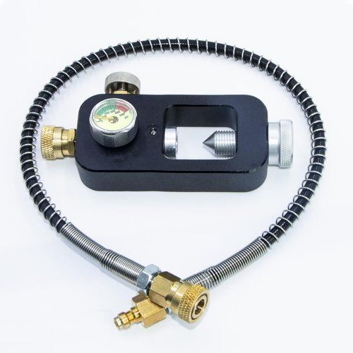 HuanQiuSensmart Valve Scuba Tank Adapter 4500 psi PCP Paintball Fill Adapter Air Hose Paintball Scuba Fill Station High-Pressure Scuba Tank Refill Adapter for Paintball PCP