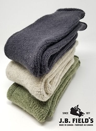 Large Green 2-Pack Thermal Winter Hiking Socks - 85% Wool, 40 Below Arctic Trail