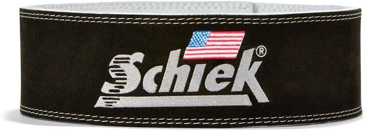 Schiek Sports 7010 Lever Competition Power Weight Lifting Belt - Suede Leather Lifting Belts with Steel Lever Metal Buckle