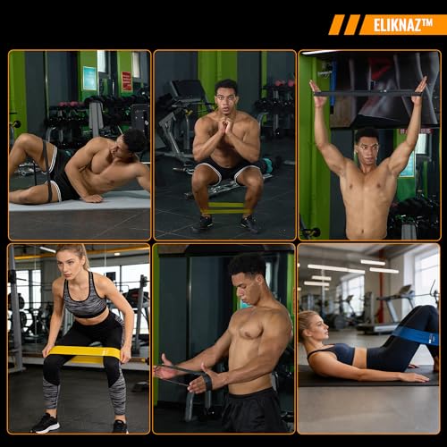 5-Level Resistance Loop Bands Set for Full-Body Workout & Rehab - Portable Exercise Bands