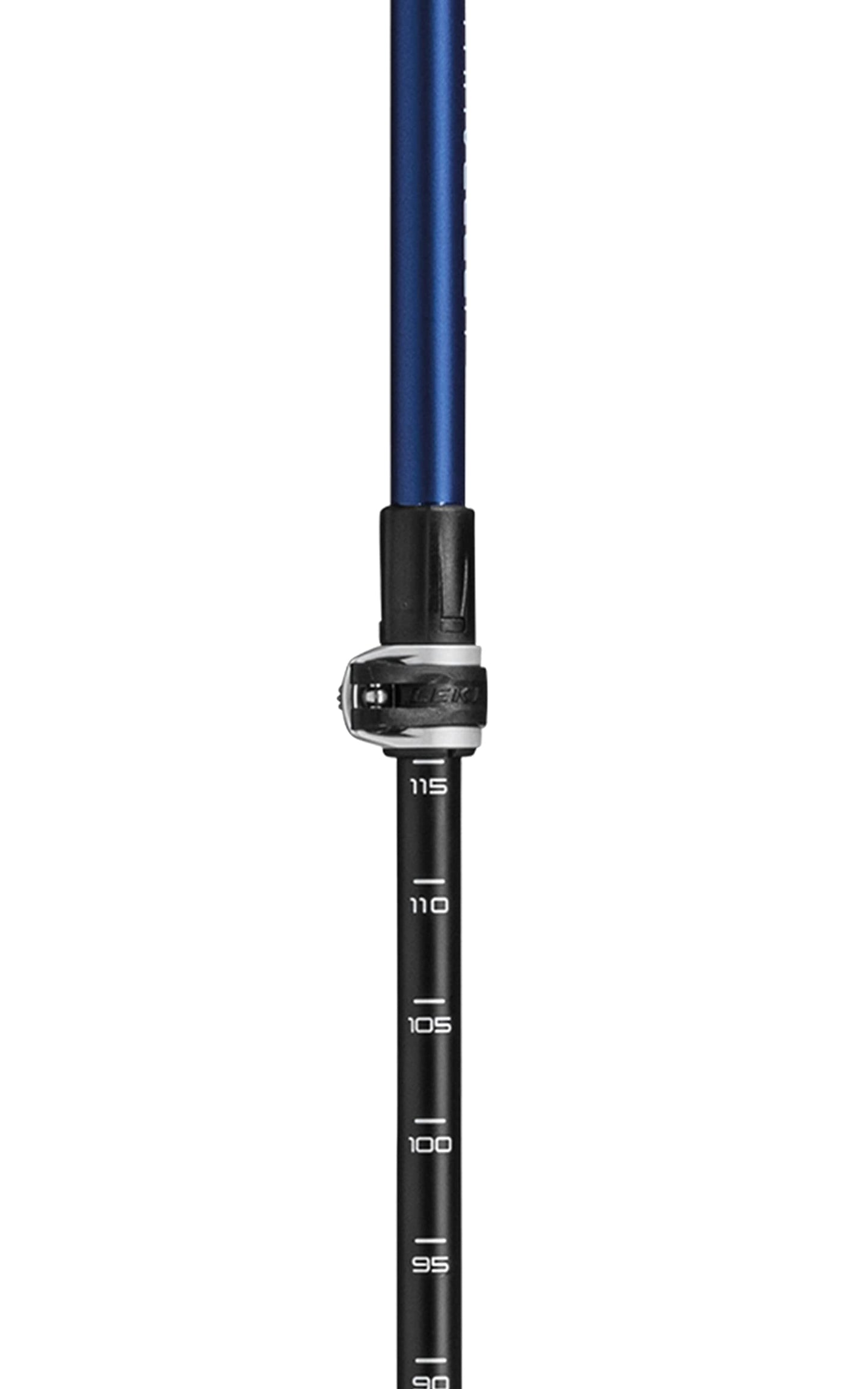 LEKI Traveller Carbon Adjustable Lightweight Trekking Poles for Hiking & Nordic Walking - Blue-Anthracite-White - 90-130 cm